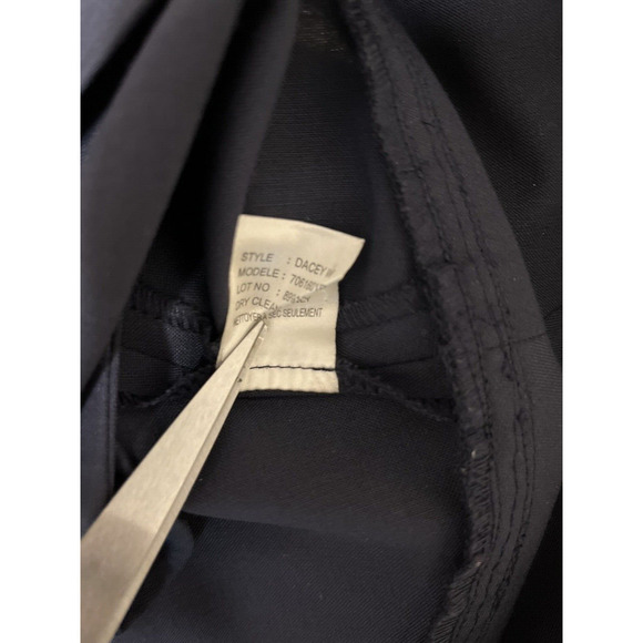 Theory Dacey W Women's Wool Blend Tent Dress Size 8 Pockets Charcoal Black - Picture 6 of 11